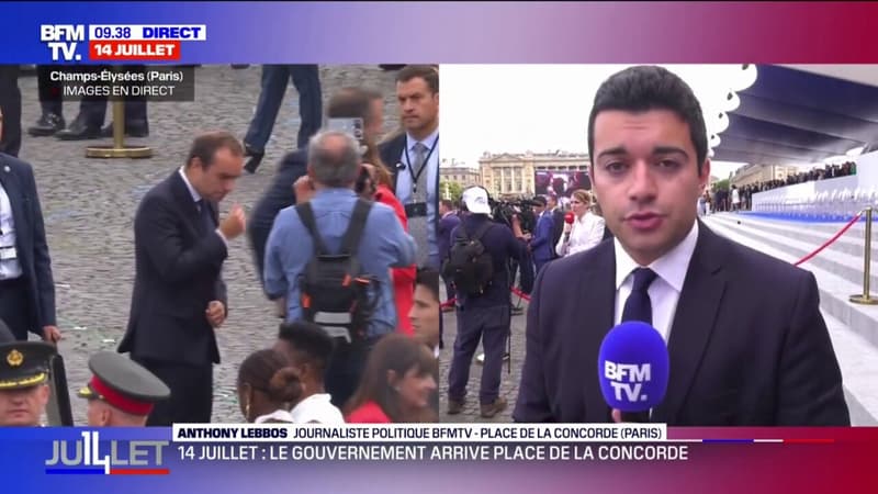 Les membres du gouvernement arrivent sur les Champs-Élysées pour le défilé militaire qui débutera dans quelques minutes