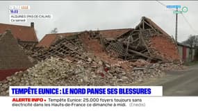 Tempête Eunice: d'importants dégâts dans le Nord et le Pas-de-Calais 