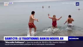 Saint-Cyr-sur-Mer: le traditionnel bain du Nouvel an s'est tenu ce 1er janvier