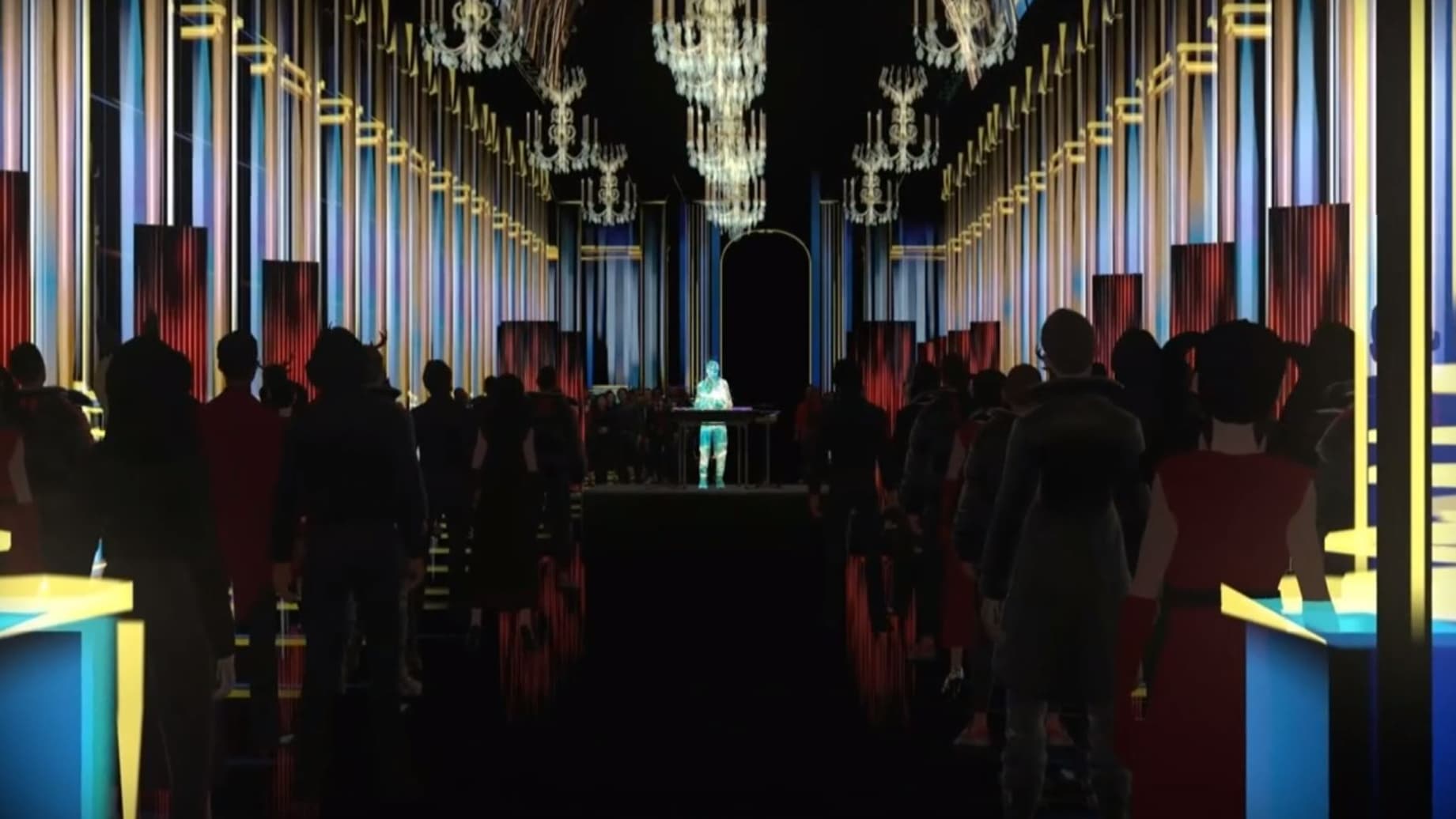 Un extrait du concert en réalité virtuelle, guidé par l'avatar de Jean-Michel Jarre