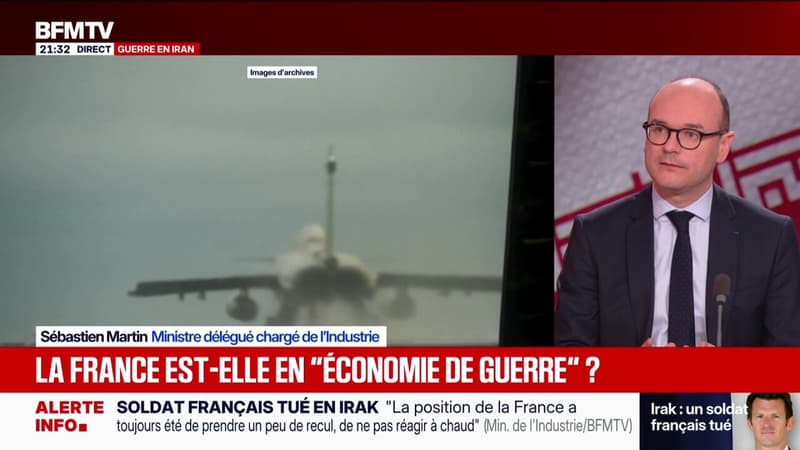 Guerre au Moyen-Orient: Sébastien Martin, ministre chargé de l'Industrie, "admire la capacité avec laquelle les secteurs économiques prennent cette situation avec une forme de calme"