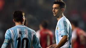Lionel Messi et Javier Pastore 