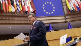 Le commissaire européen au commerce Maros Sefcovic. 