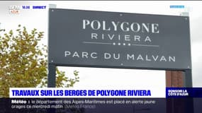Cagnes-sur-Mer: travaux sur les berges de Polygone Riviera