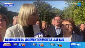 Lille: Valérie Létard, ministre du Logement, en visite au quartier Concorde