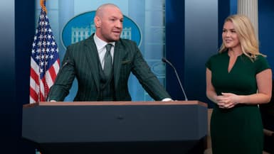 Conor McGregor à la Maison Blanche, le 17 mars 2025 à Washington 