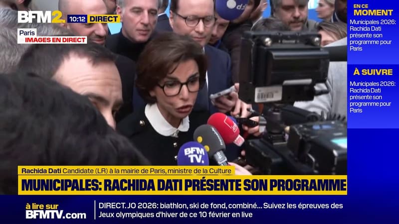 Départ du gouvernement: "C'est imminent", annonce Rachida Dati, ministre de la Culture et candidate à la maire de Paris