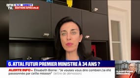 Changement de Premier ministre: "Si c'est [Gabriel Attal], il y aura un changement de forme, mais on ne voit pas arriver de changement de fond", estime Alexandra Masson (députée RN des Alpes-Maritimes)