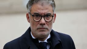 Le premier secrétaire du Parti socialiste Olivier Faure, le 10 octobre 2025 à l'Elysée, à Paris