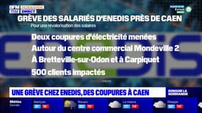 Caen: deux coupures d'électricité volontaires menées par les salariés grévistes d'Enedis