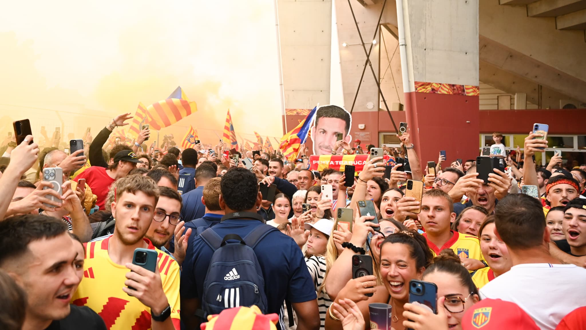 La ferveur du public catalan avant Perpignan-Toulouse, le samedi 7 juin 2025.