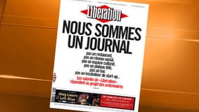 La Une du vendredi 8 février, exprimant la protestation des salariés du titre après la présentation du projet des nouveaux actionnaires du journal.