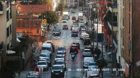 Les images de vidéosurveillance lors de l'accident qui a coûté la vie à la jeune Kamilya à Vallauris (Alpes-Maritimes), le 29 août 2024.
