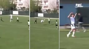 Amorti, ciseau aux 20 mètres, ça file en lucarne