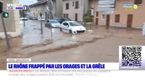 Le Rhône frappé par les orages et la grêle