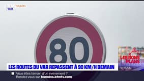 Var: une dizaines de routes repassent à 90 km/h ce lundi