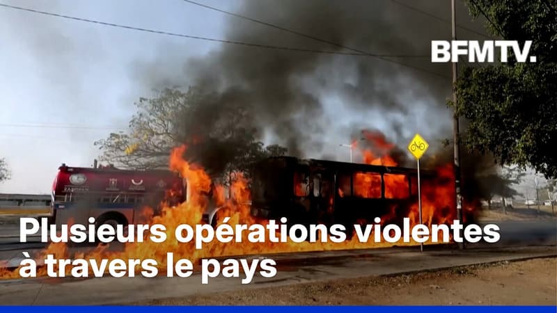 Des scènes de chaos au Mexique après la mort d'un chef de cartel