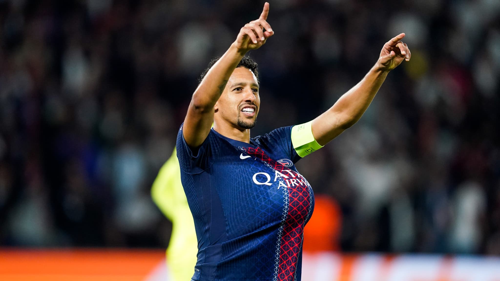Marquinhos avec le PSG le 17 septembre 2025