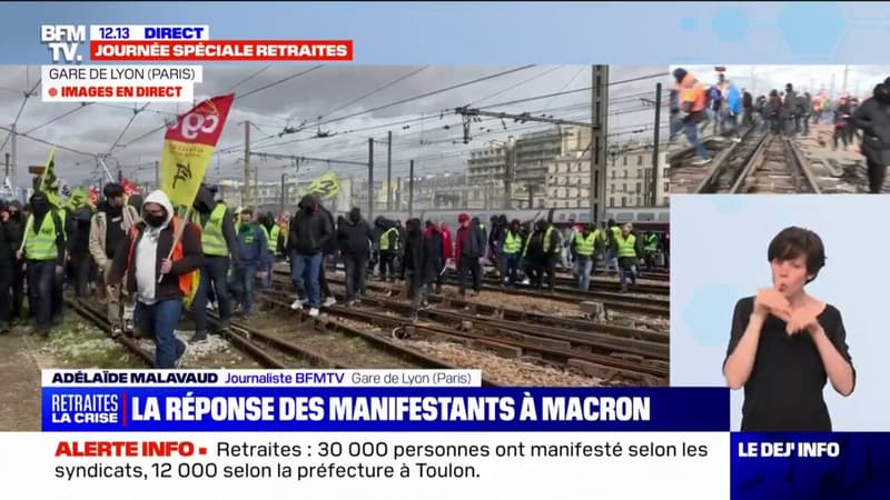 Retraites: après une assemblée générale à Gare de Lyon, les cheminots reconduisent la grève