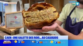 Caen: une galette des rois revisitée au calvados dans une boulangerie