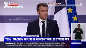 Emmanuel Macron sur la mobilisation contre la réforme des retraites: "Il faut respecter le temps parlementaire"