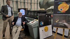 Didier Queloz et Michel Mayor, prix Nobel de physique en 2019, à l'observatoire de Haute-Provence, où l'exoplanète 51 Pegasi b fut découverte en 1995