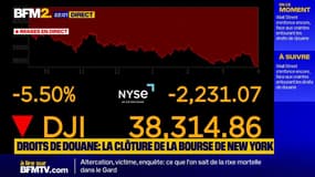 Droits de douane américains: le Dow Jones dégringole de près de 6% à la clôture