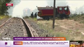 Incendies: Emmanuel Macron attendu en Gironde ce mercredi