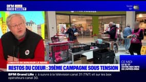 Plus que de l'aide alimentaire, les Restos du Coeur offre "une palette de services", selon Patrick Banneux, président de l'association de la région lilloise