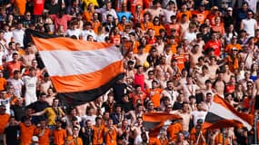 Des supporters de Lorient au stade du Moustoir le 21/05/2023 (image d'illustration)