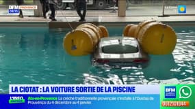La Ciotat : la voiture sortie de la piscine