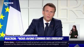 Quelles erreurs Emmanuel Macron reconnaît-il ?