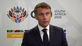 Emmanuel Macron en direct du G20 en Afrique-du-Sud ce samedi 22 novembre 2025.  