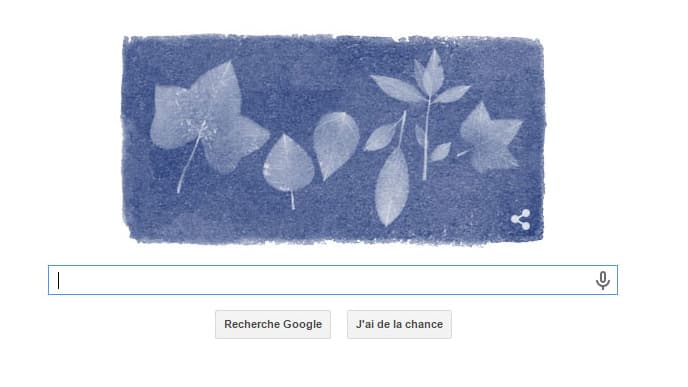 le doodle du 16 mars est consacré à la botaniste Anna Atkins.