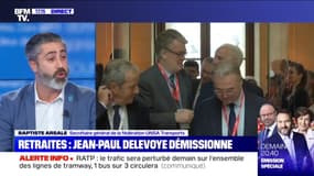 Retraites: pour Baptiste Arsale (Unsa Transports), le départ de Jean-Paul Delevoye "ne change pas réellement le problème"