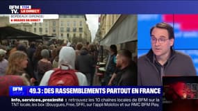 Mobilisation contre la réforme des retraites: "On n'est pas là pour calmer le jeu", affirme le syndicaliste Baptiste Talbot (CGT Fonction publique)