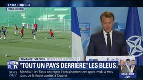 Le message de soutien aux Bleus d'Emmanuel Macron 