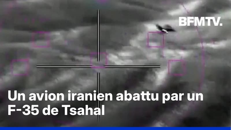 Guerre au Moyen-Orient: Les images d'un avion iranien abattu par un F-35 de Tsahal