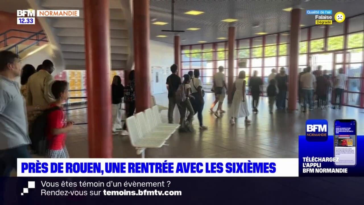 Seine-Maritime: les sixièmes ont fait leur rentrée au collège de Mont