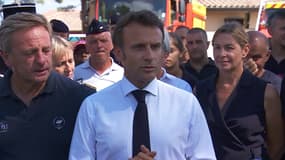 Emmanuel Macron à la Teste-de-Buch le 20 juillet 2022
