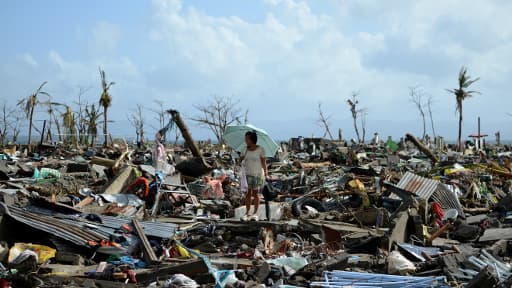 Les Philippines, après le passage du typhon Haiyan.