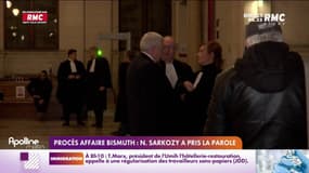 Procès affaire Bismuth: Nicolas Sarkozy a pris la parole 