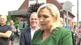 Marine Le Pen dénonce le "choix terrifiant" de nommer Pap Ndiaye comme ministre de l'Education nationale, le 21 mai 2022
