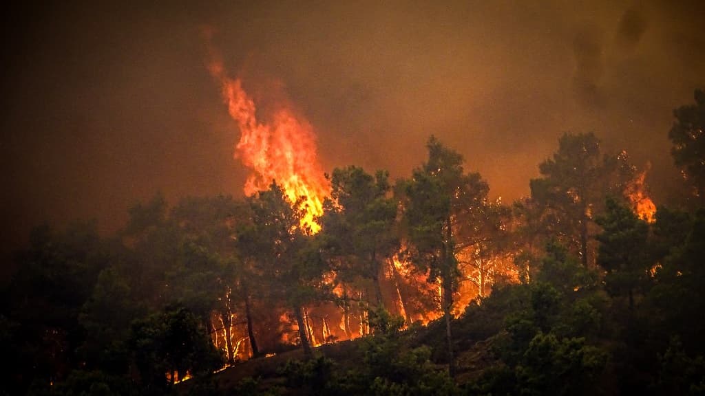 L'incendie sur l'île de Rhodes, juillet 2023 