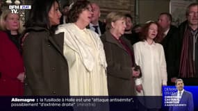 Attentat en Allemagne: Angela Merkel s'est rendue dans une synagogue en signe de solidarité avec les victimes