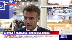 Attaque au couteau à Mulhouse: "Un acte terroriste islamiste", déclare Emmanuel Macron