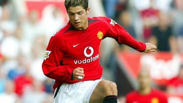 Cristiano Ronaldo à 18 ans à Manchester United 