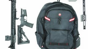 Images du fusil et du sac à dos de Thomas Crooks, l'homme qui a fait feu sur Donald Trump le 13 juillet 2024