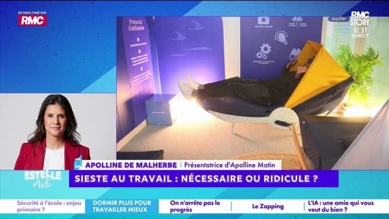 Sieste au travail: "Dès qu'on peut dormir, il faut le faire. C'est une discipline de vie, la sieste", assure Apolline de Malherbe