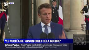 Emmanuel Macron sur l'Ukraine: "Le nucléaire ne doit pas être un objet de la guerre"